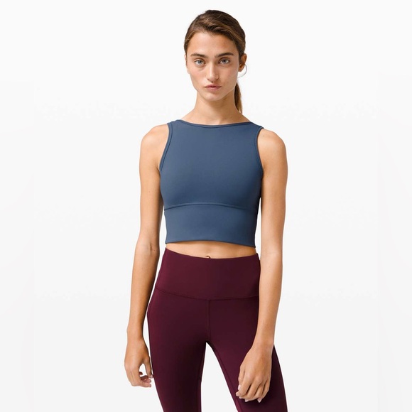 lululemon athletica Tops - Lululemon Power Pivot Tank *Everlux in Iron Blue